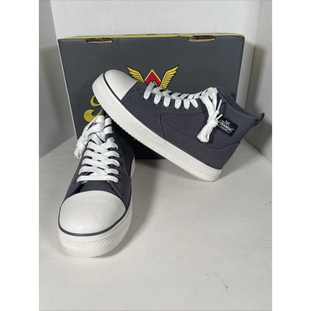 Thorogood 808-2200 Warehouse Mid Height Safety Toe Work Shoes Mens Size 9.5 Gray